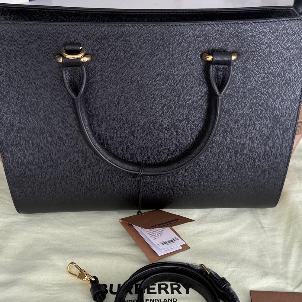 Burberry Banwell Check Bag Black - Picture 5 of 16